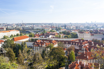Fototapeta na wymiar Panorama di Praga