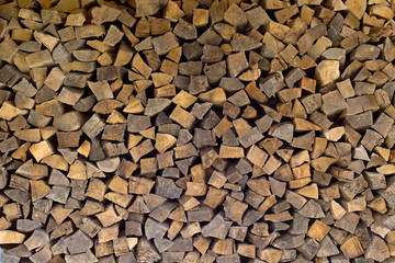 Chopped firewoods