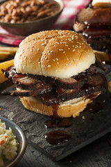 Smoked Barbecue Brisket Sandwich