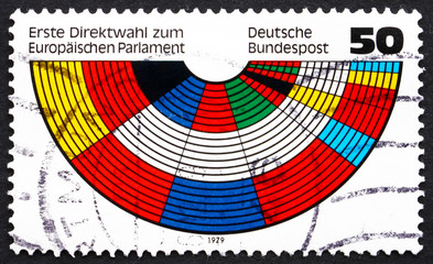 Postage stamp Germany 1979 European Parliament