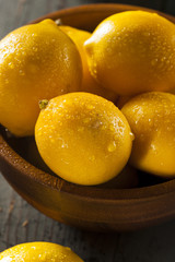 Organic Yellow Citrus Lemons