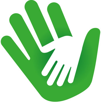 Logo zwei Hände ineinander