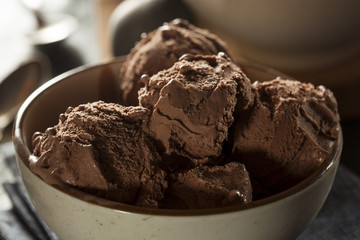 Homemade Dark Chocolate Ice Cream