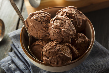 Homemade Dark Chocolate Ice Cream
