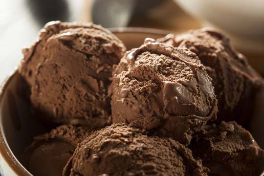 Homemade Dark Chocolate Ice Cream