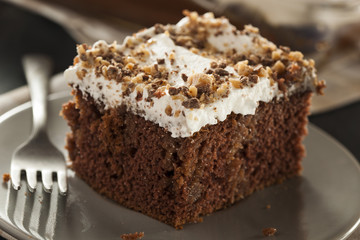 Homemade Toffee and Chocolate Cake