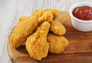 Breaded chicken wings