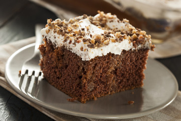 Homemade Toffee and Chocolate Cake