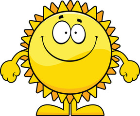 Smiling Cartoon Sun