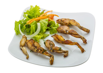 Grilled frog legs
