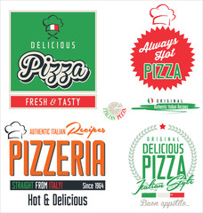 Pizza labels