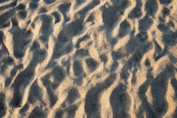 sand on the bach