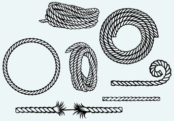 Nautical rope knots - obrazy, fototapety, plakaty