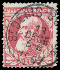 Stamp shows portrait of King Leopold II