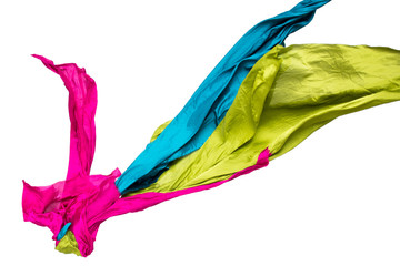 Fototapeta premium abstract multicolored fabric in motion