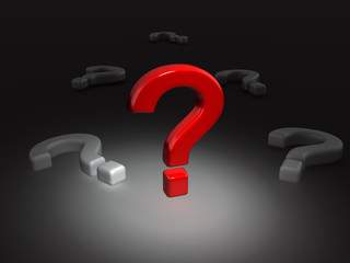 Question mark spot light
