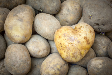 Heart Shaped Potato background
