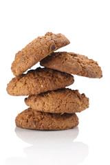 Fototapeta na wymiar Oatmeal Cookies isolate