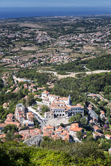 Aerial view of the National Palace in Sintra - 64160034