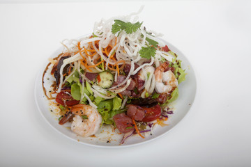 salad of shrimp and tuna