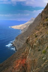 costa canaria camino a Agaete