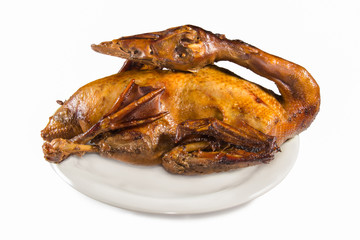 Steamed Duck on white dish