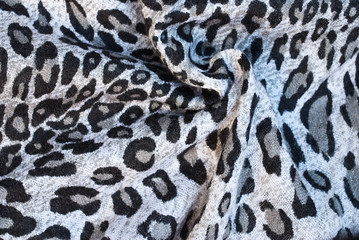 leopard prints on fine silk