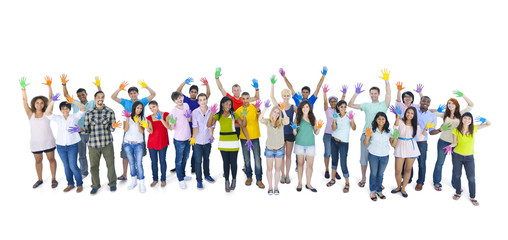 Obraz premium Large Group of People Standing