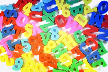 Close-up of letters. Great details !