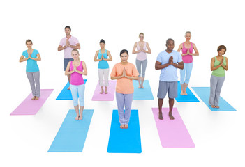 Obraz premium Group of Healthy People in the Fitness