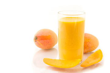 Mango juice and mago fruit