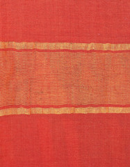 indian sari with golden stripes