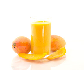 Mango juice and mago fruit
