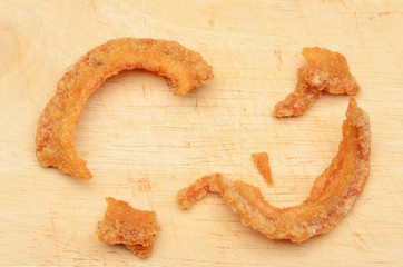 Fried dry pork