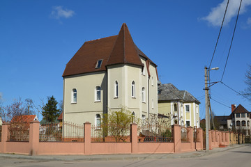 Spring. The cottage settlement in Kaliningrad