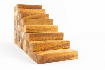 Wooden staircase construction