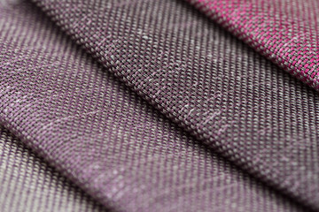 Multi color fabric texture samples