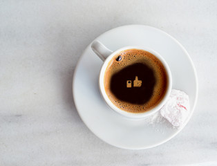 greek turkish coffee like - social media