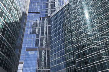 The modern architecture, the bottom view