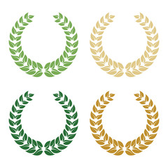 Laurel wreath. Vector illustration.
