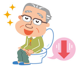 排便　快便　高齢者　男性