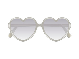 Sun glasses in shape of heart
