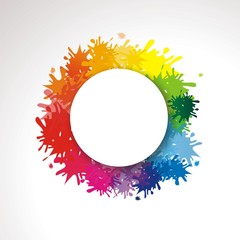 bunter Hintergrund mit Farbklecksen