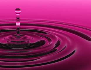 Goccia d'acqua colorata