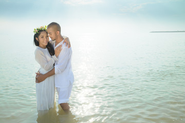 couple on the beach