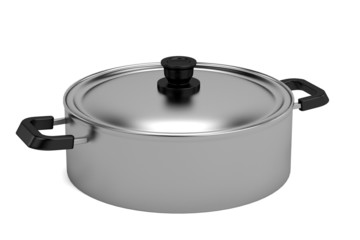 realistic 3d render of pot