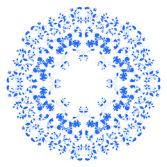 Ornate round lace pattern