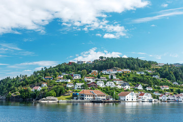 Fototapeta na wymiar Typical Norwegian village