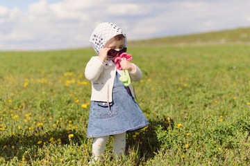 Smelling Flower