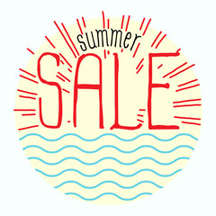 summer sale retro style